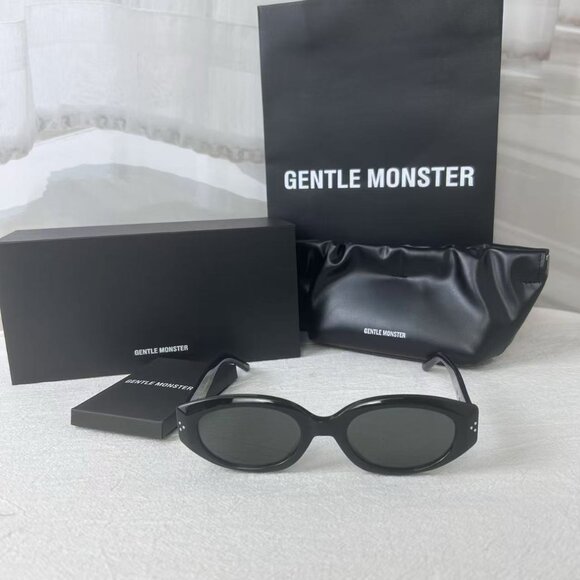 NO.685 NEW GENTLE MONSTER Void 01 Black Sunglasses Authentic - Picture 3 of 11